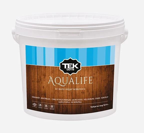 TEK AQUALIFE SU BAZLI AHŞAP KORUYUCU ANTİK CEVİZ 0,75 LT ürün görseli 1