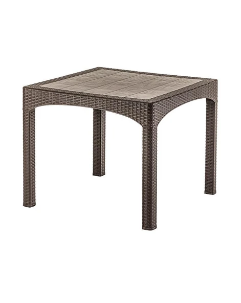Omnipazar SY-2574 Kahverengi Rattan Kare Masa 50383 ürün görseli 1