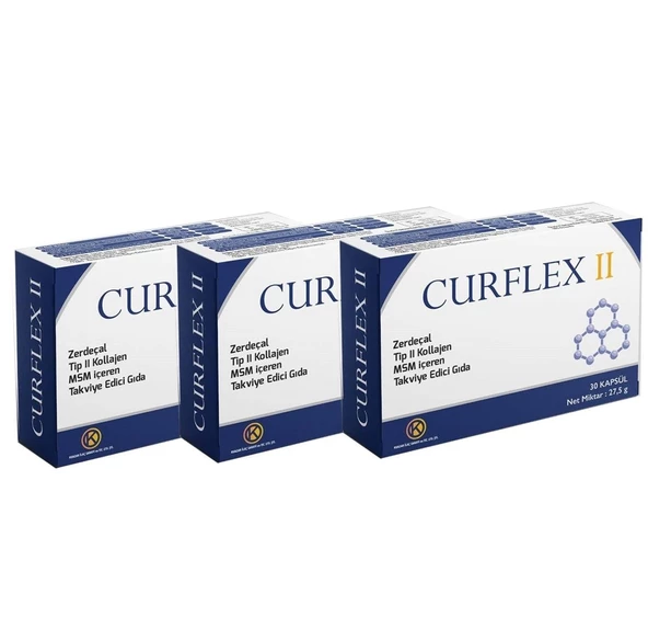 Curflex Tip 2 Kolajen, MSM, Zerdeçal 30 Kapsül - 3'lü - Resim 2