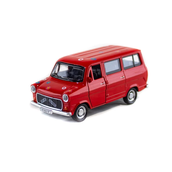 Oyuncak Metal Çiçek Abbas Çek Bırak Oyuncak Minibüs 13 Cm ürün görseli 1