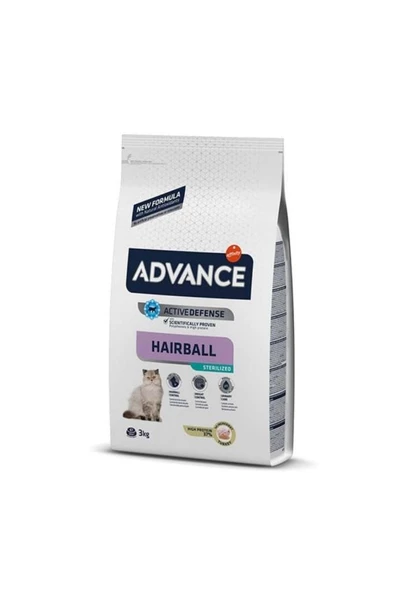Advance Advance Hairball Sterilized Hindili Kısırlaştırılmış Kedi Maması 3 Kg (STT.06/2024) ürün görseli 1