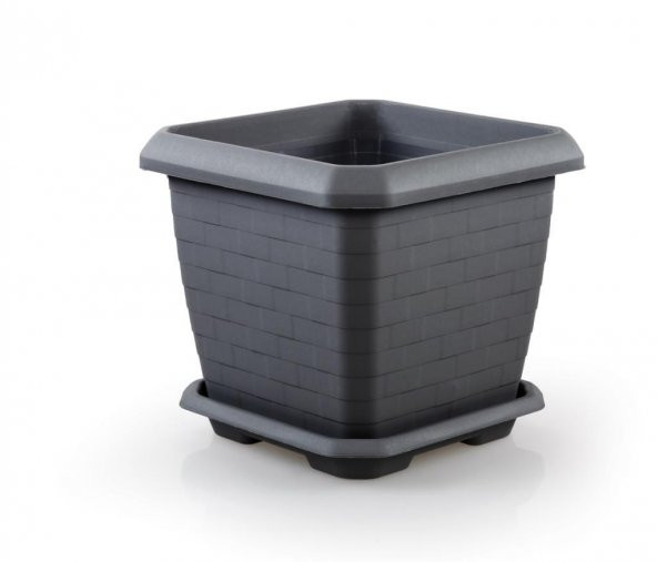 Omnipazar SO-HK04 Hisar Kare Tabaklı Saksı 44 lt No 4 ürün görseli 1