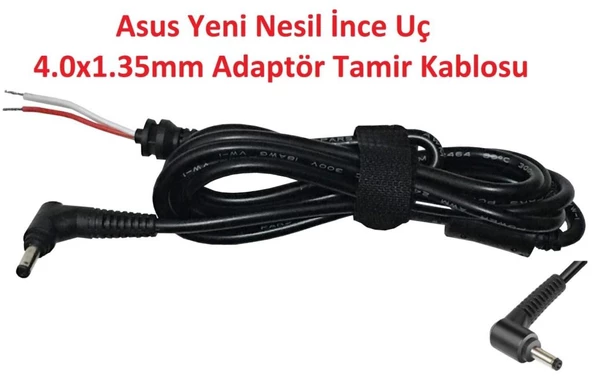 4.0mm*1.35mm Asus, Grundig Notebook Adaptörü Tamir Kablosu (Kablo Ucu) 4.0*1.5mm uyumlu ürün görseli 1