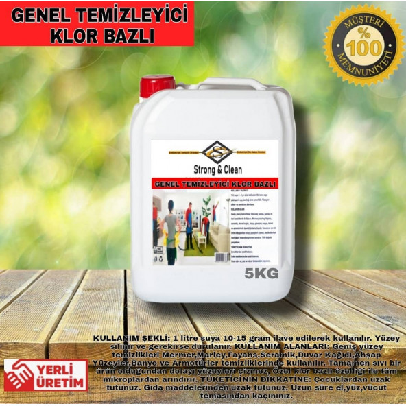 Genel Temizleyici Klor Bazlı 5kg ürün görseli 1