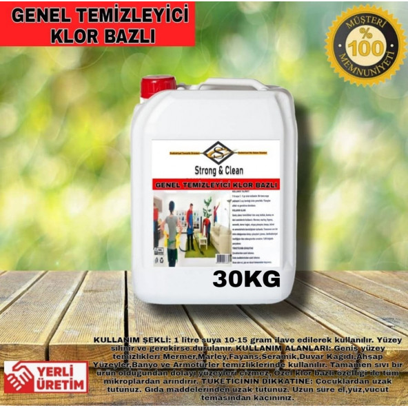 Genel Temizleyici Klor Bazlı 30kg ürün görseli 1