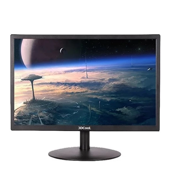 3dcool 3D-19LXAE 19" inç Fullhd 1080P HDMI VGA Av USB Vesa Hoparlörlü Monitör ürün görseli 1