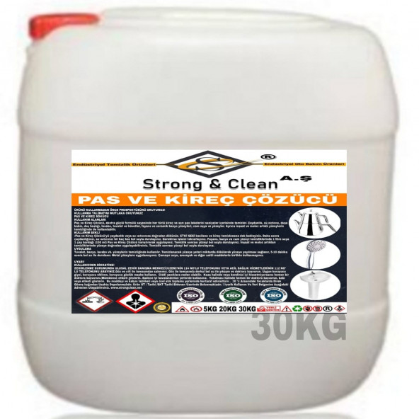 Pas ve Kireç Çözücü 30kg ürün görseli 1