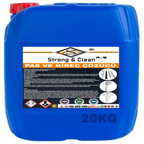 Pas ve Kireç Çözücü 20kg ürün görseli 1