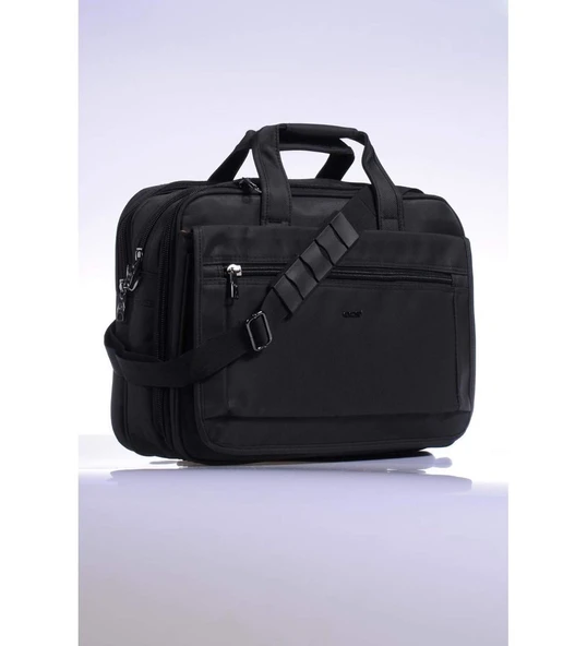 Ççs 71243 Siyah Kumaş Laptop Bölmeli Evrak Çantası ürün görseli 1