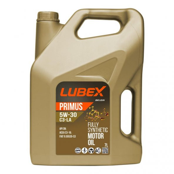 Lubex Primus C3-LA 5W-30 7 Lt Partiküllü Motor Yağı ürün görseli 1