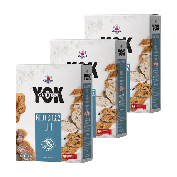 Sinangil Glutensiz Un 500 gr x 3 Adet ürün görseli 1