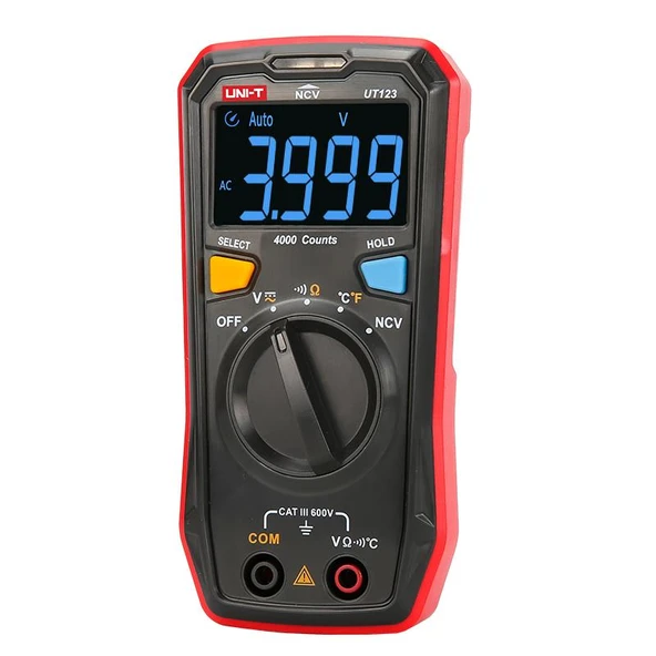 Unı-t Ut 123 Cep Tip Dijital Multimetre + Ncv Ac/Dc 600v Akım Ölçmez ürün görseli 1