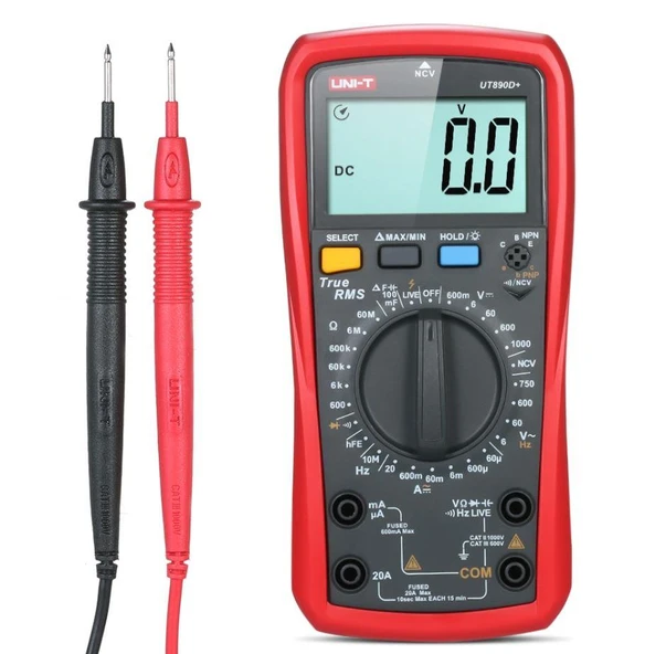 Unı-t Ut 890D+ Dijital Multimetre True Rms  Dc 1000v  Ac/Dc 20a  ut890d+ ürün görseli 1