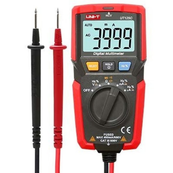 Unı-T Ut 125C Cep Tipi Multimetre Ut125c - Resim 2
