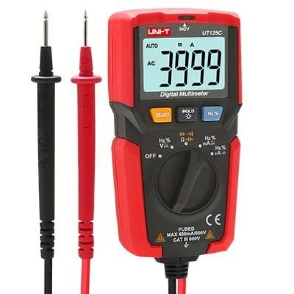 Unı-T Ut 125C Cep Tipi Multimetre Ut125c - Resim 3