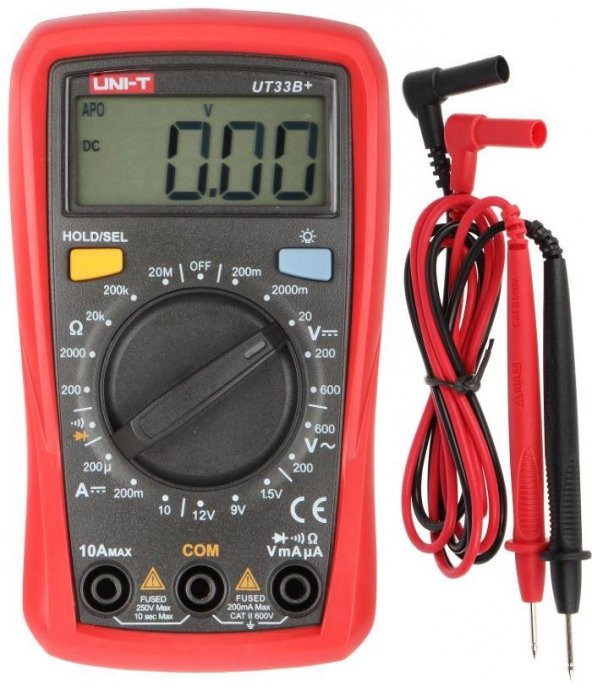 Unı-t Ut 33B+  Dijital Mulimetre Ac/Dc 600v Dc 10a UT33B+ ürün görseli 1