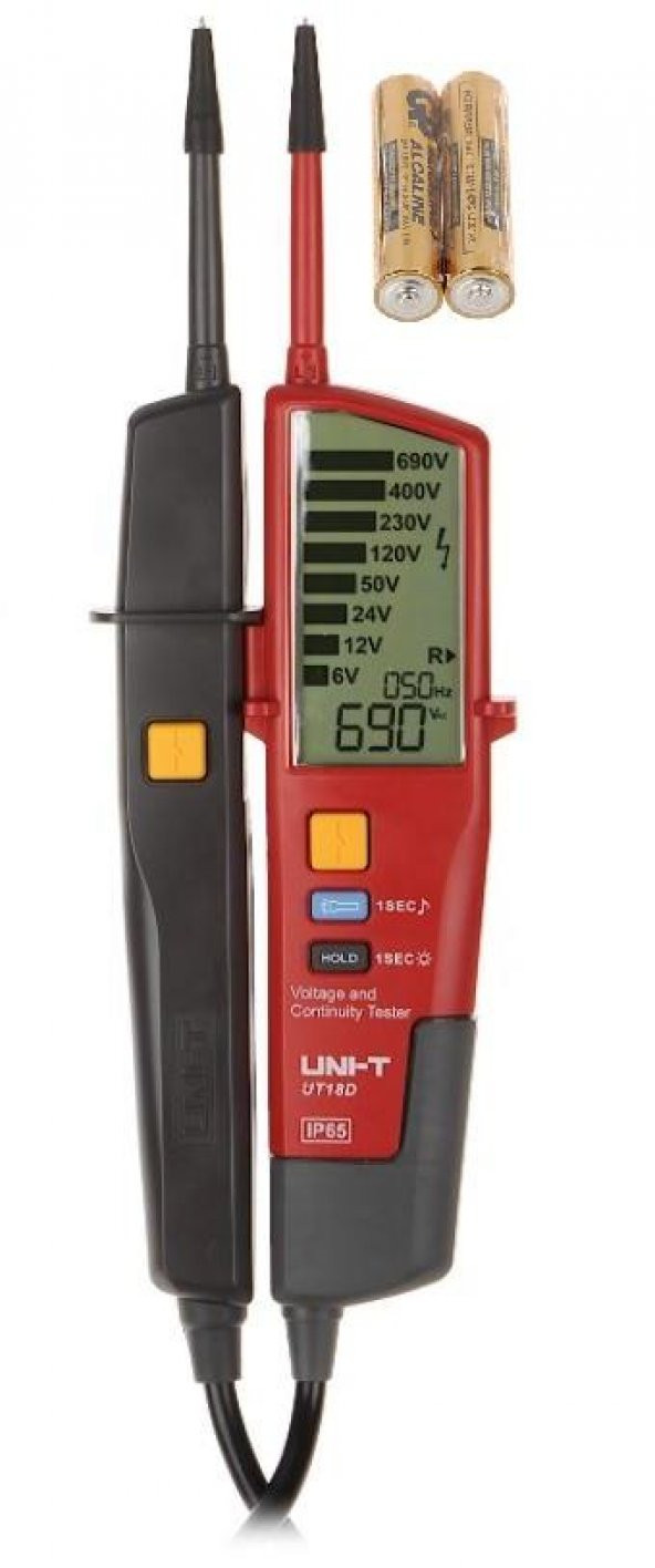 Unı-t Ut 18D LCD Dijital Voltaj & Süreklilik Test Aleti UT18D ürün görseli 1