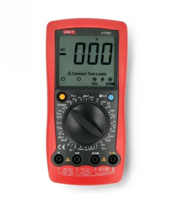 Unı-t Ut 58D Dijital Multimetre Ac/Dc 1000v 20a UT58D ürün görseli 1