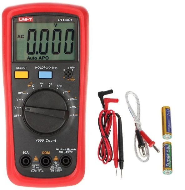 Unı-t Ut 136c+ Dijital Multimetre 1000v Ac/Dc 10a Ac/Dc ürün görseli 1