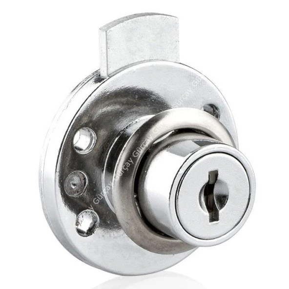 Yuvarlak Çekmece Kapak Kilidi 16mm ürün görseli 1