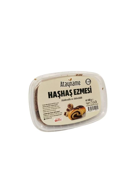 Atayname Haşhaş Ezmesi 400 G - Resim 2