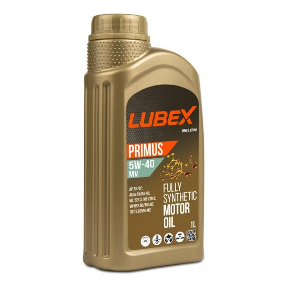 Lubex Primus MV 5W-40 1 Lt Tam Sentetik Motor Yağı ürün görseli 1
