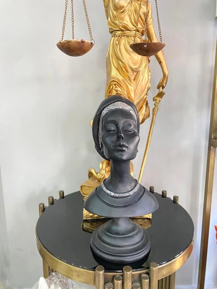 Dekoratif Afrikalı kadın Kaideli  Biblo - Resim 5