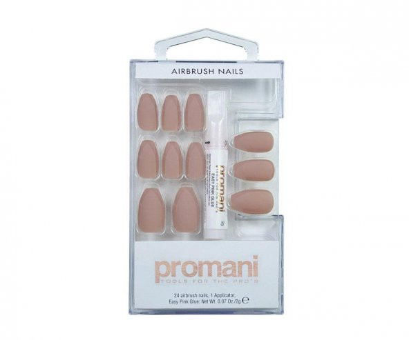 Promani Takma Tırnak Kiti Bej  PR-5017 ürün görseli 1