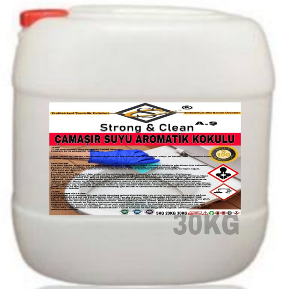 Çamaşır Suyu Aromatik Kokulu 30kg ürün görseli 1