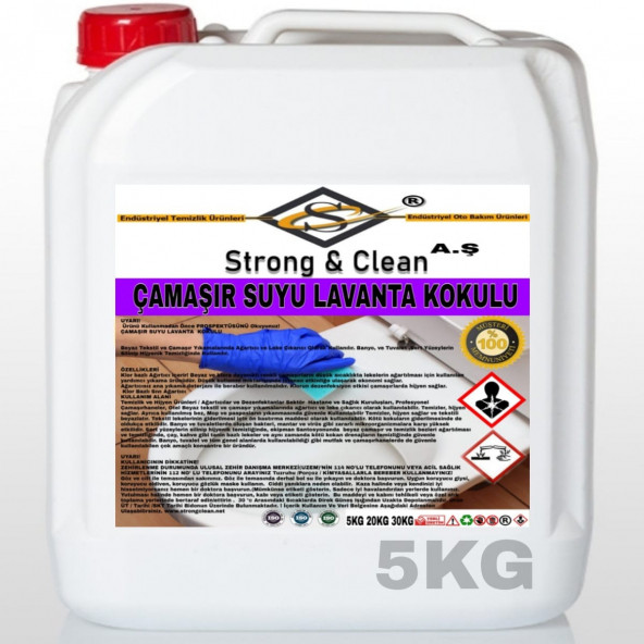 Çamaşır Suyu Lavanta Kokulu 5kg ürün görseli 1