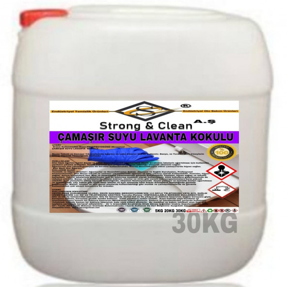 Çamaşır Suyu Lavanta Kokulu 30kg ürün görseli 1