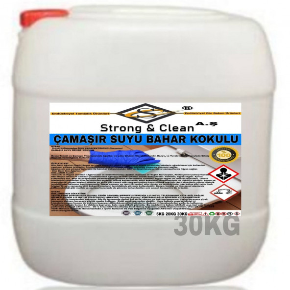 Çamaşır Suyu Bahar Kokulu 30kg ürün görseli 1