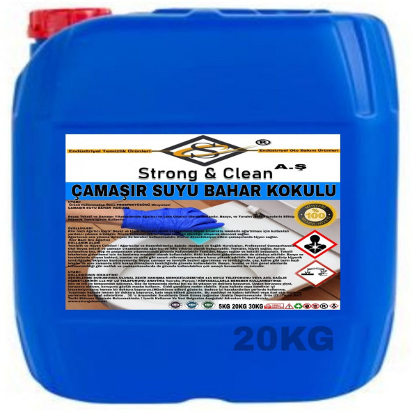 Çamaşır Suyu Bahar Kokulu 20kg ürün görseli 1