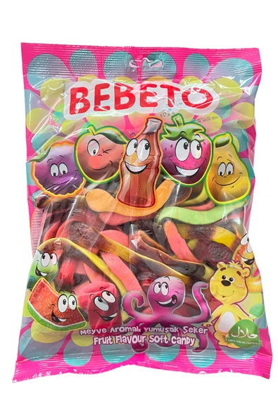 BEBETO Uzun Yılan Jelibon 1 Kg ürün görseli 1