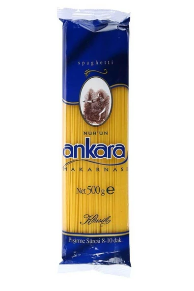 Nuh'un Ankara Ankara Makarna Spagetti 500 Gr ( 10 Adet) ürün görseli 1
