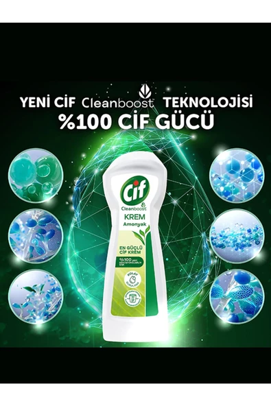 CİF KREM 750 ML AMONYAKLI - Resim 3