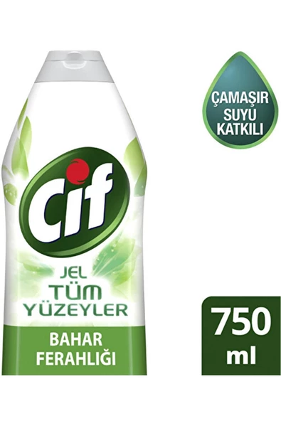 Cif Jel Yüzey Temizleyici Tüm Yüzeyler Bahar Ferahlığı Çamaşır Suyu ürün görseli 1