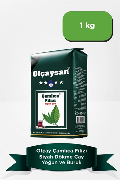 Ofçay San Çamlıca Filizi Dökme Siyah Çay 1000gr ürün görseli 1