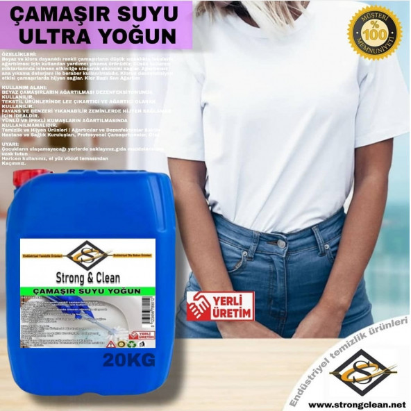 Çamaşır Suyu Ultra Yoğun 20kg - Resim 2