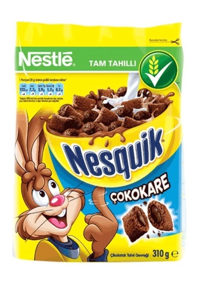 Nestle Nesquik Çokokare Çikolatalı Mısır Gevreği 310 Gr ürün görseli 1