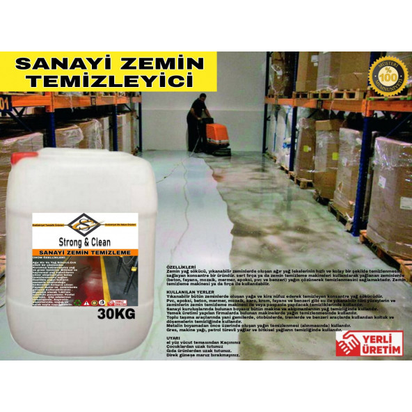 Sanayi Zemin Yağ Temizleyicisi 30kg ürün görseli 1