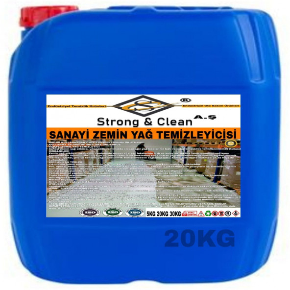 Sanayi Zemin Yağ Temizleyicisi 20kg ürün görseli 1