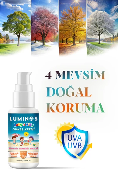 Luminos Bebeklere Ve Çocuklara Özel Doğal Formül Spf 50 Güneş Kremi - 50ml ürün görseli 1