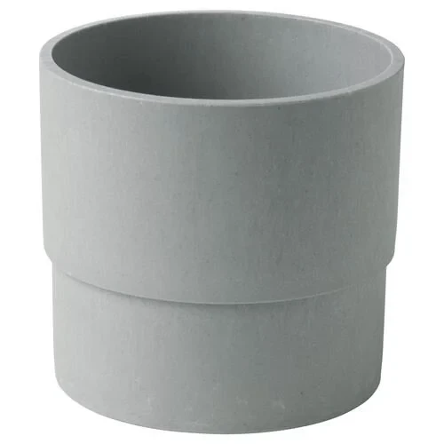 IKEA NYPON DEKORATİF PLASTİK SAKSI GRİ 12 CM ürün görseli 1