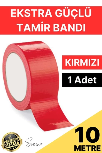 1 Adet 10 mt Kırmızı Tamir Takviye Kapatıcı Güçlü Onarım Bandı Su Geçirmez Sızdırmaz Dayanım Çatlak ürün görseli 1