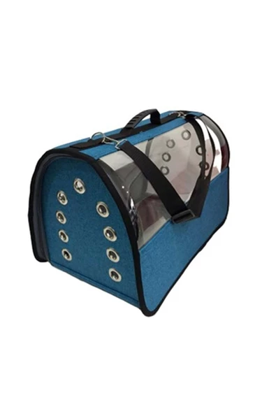 Pet Pretty Flybag Şeffaf Çanta Büyük Boy Mavi ürün görseli 1