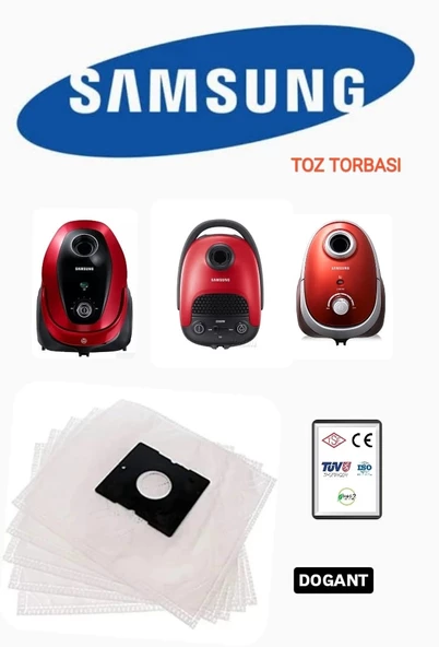 Samsung VC07M25E0WB Süpürge Toz Torbası 10 Adet ürün görseli 1