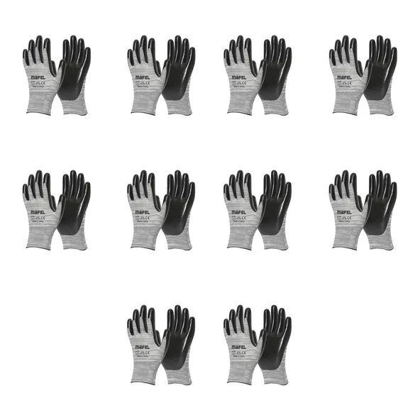 Mafel MF-40 Nitril İş Güvenlik Eldiven - 10/XL - 10 Çift - Paket ürün görseli 1