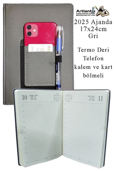 2025 Ajanda Ciltli Termo Kapak 1 Adet 17x24 cm Ajanda 2025 Çizgili Ajanda Günlük Planlayıcı Termo Kapak 7020 Ofis Okul ürün görseli 1