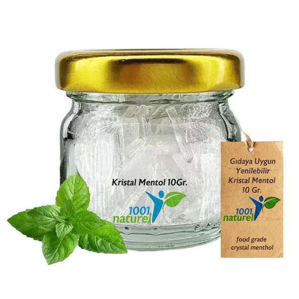 Kristal Mentol Gıdaya Uygun Yenilebilir Granul Crystal Menthol 10GR ürün görseli 1